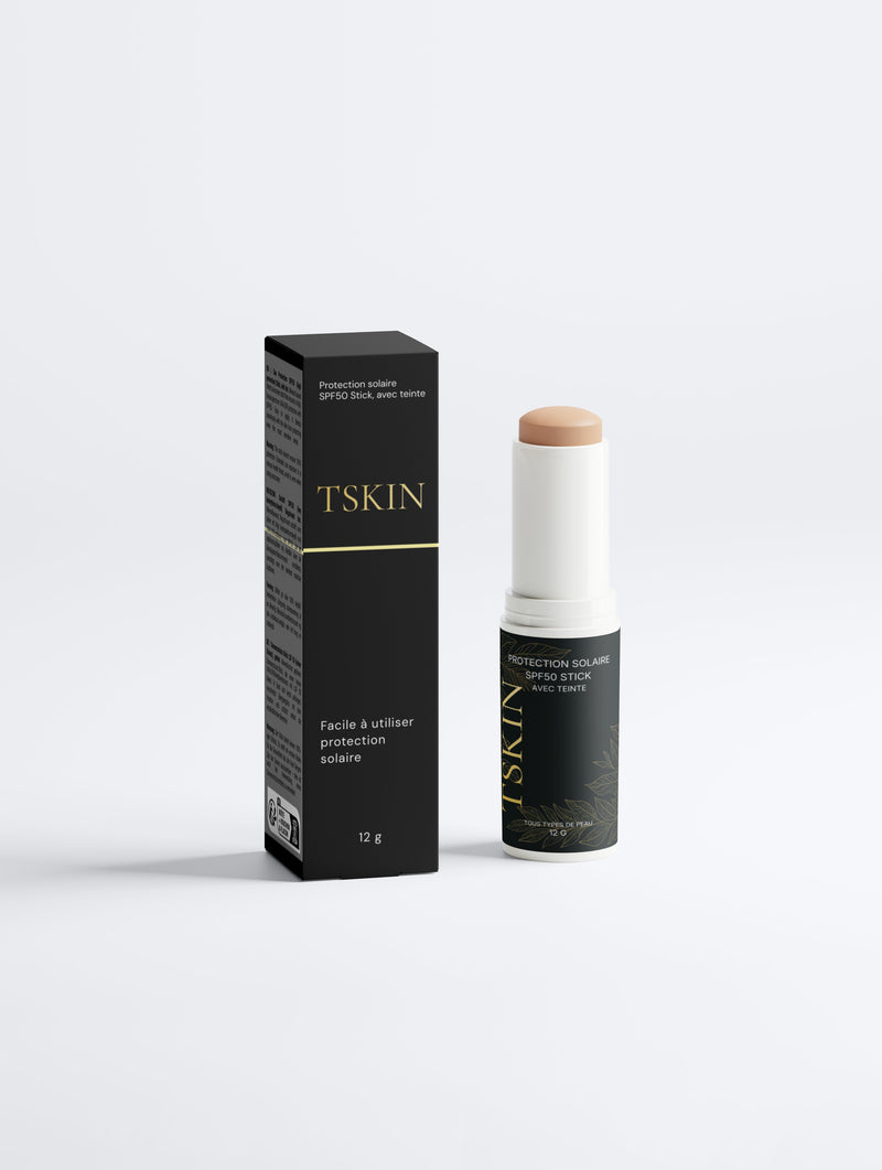 Protection solaire SPF50 Stick, avec teinte